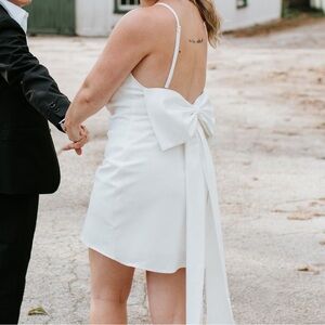 Revelry Steph Crepe Mini Dress. Worn once. Size 8 and hemmed/shortened one inch